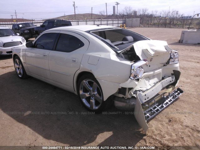 2B3CA8CT8AH303623 - 2010 DODGE CHARGER R/T WHITE photo 3