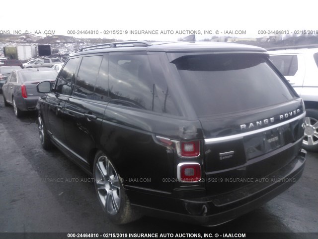 SALGS2RE4JA388826 - 2018 LAND ROVER RANGE ROVER SUPERCHARGED BLACK photo 3