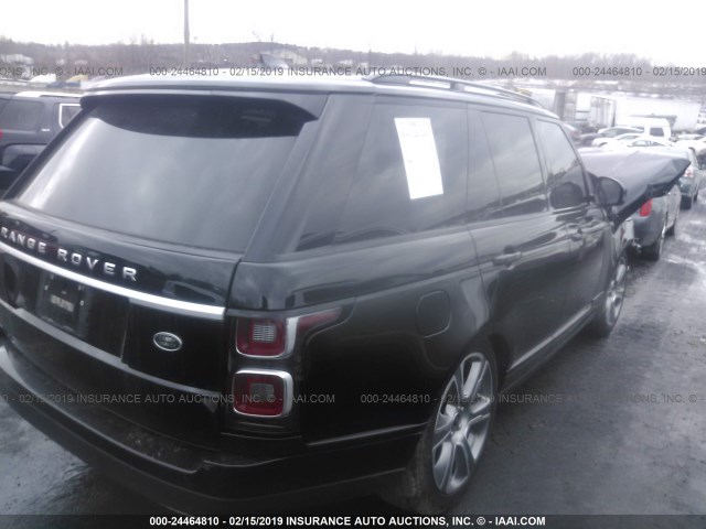 SALGS2RE4JA388826 - 2018 LAND ROVER RANGE ROVER SUPERCHARGED BLACK photo 4