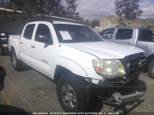 5TEJU62N97Z403070 - 2007 TOYOTA TACOMA DOUBLE CAB PRERUNNER WHITE photo 1