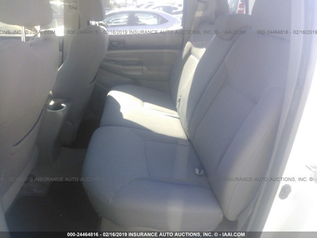 5TEJU62N97Z403070 - 2007 TOYOTA TACOMA DOUBLE CAB PRERUNNER WHITE photo 8