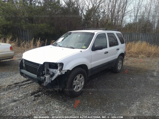 1FMCU93137KB77436 - 2007 FORD ESCAPE XLT WHITE photo 2