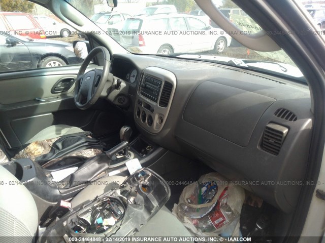 1FMCU93137KB77436 - 2007 FORD ESCAPE XLT WHITE photo 5