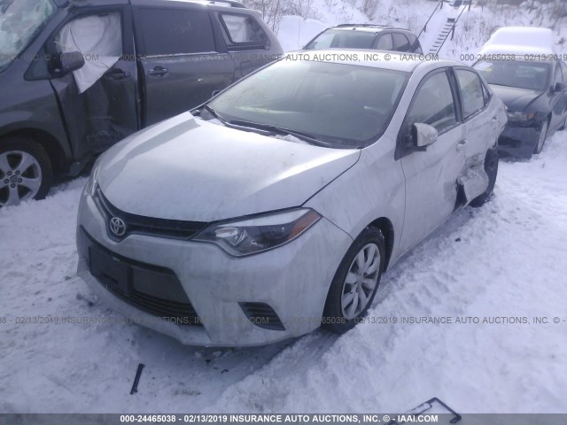 2T1BURHE9GC499690 - 2016 TOYOTA COROLLA L/LE/LE PLS/PRM/S/S PLS SILVER photo 2