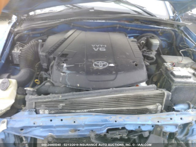 3TMJU62N57M029800 - 2007 TOYOTA TACOMA DOUBLE CAB PRERUNNER BLUE photo 10