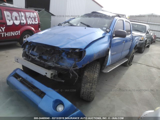 3TMJU62N57M029800 - 2007 TOYOTA TACOMA DOUBLE CAB PRERUNNER BLUE photo 2