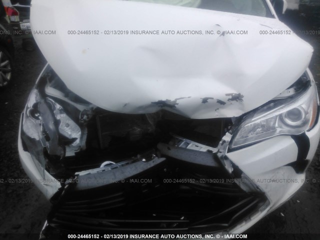 4T4BF1FK4GR529252 - 2016 TOYOTA CAMRY LE/XLE/SE/XSE თეთრი ფოტო 6