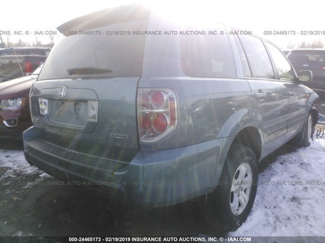 5FNYF18218B024527 - 2008 HONDA PILOT VP BLUE photo 4