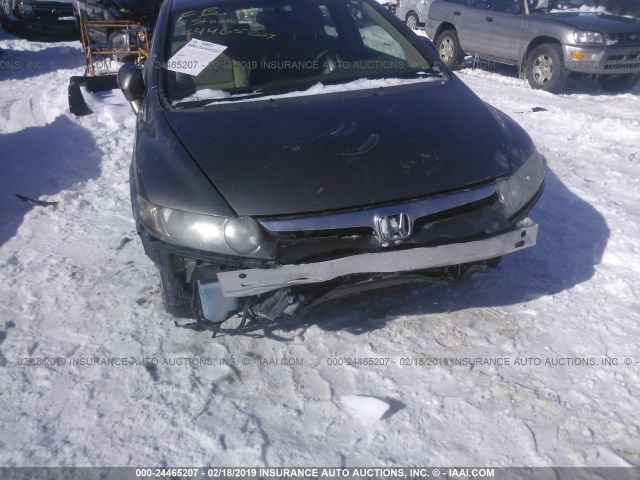 JHMFA36266S007645 - 2006 HONDA CIVIC HYBRID GRAY photo 6