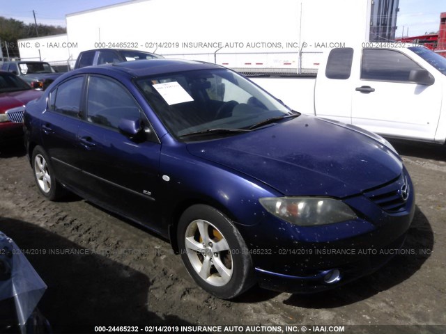 JM1BK123241211586 - 2004 MAZDA 3 S BLUE photo 1