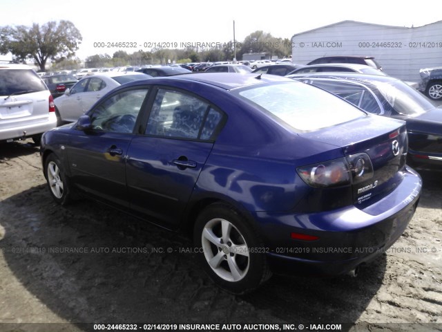 JM1BK123241211586 - 2004 MAZDA 3 S BLUE photo 3