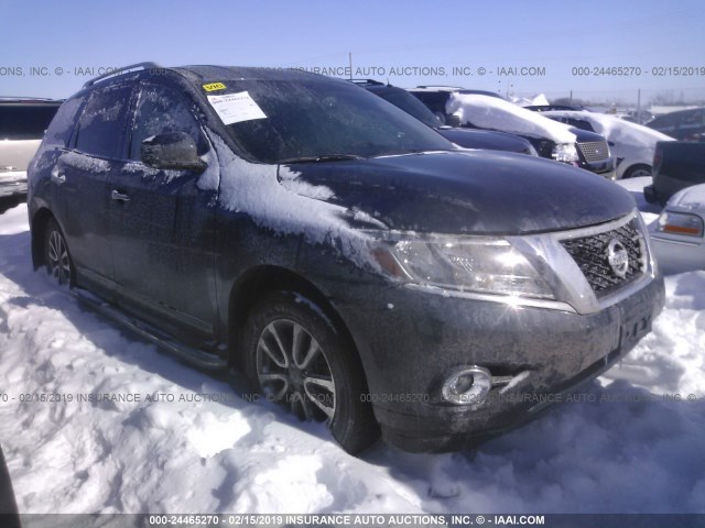 5N1AR2MM0FC691407 - 2015 NISSAN PATHFINDER S/SV/SL/PLATINUM BLUE photo 1