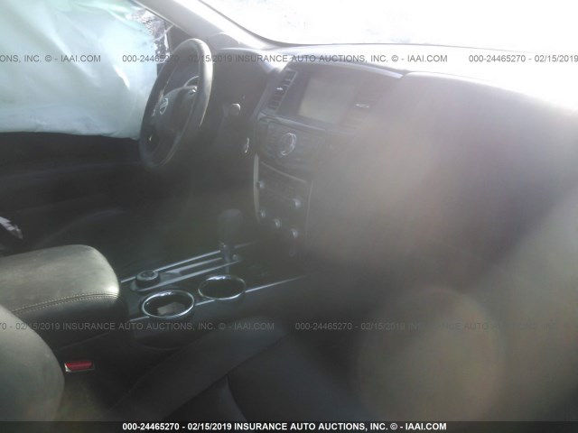 5N1AR2MM0FC691407 - 2015 NISSAN PATHFINDER S/SV/SL/PLATINUM BLUE photo 5