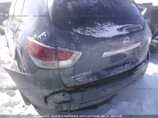 5N1AR2MM0FC691407 - 2015 NISSAN PATHFINDER S/SV/SL/PLATINUM BLUE photo 6