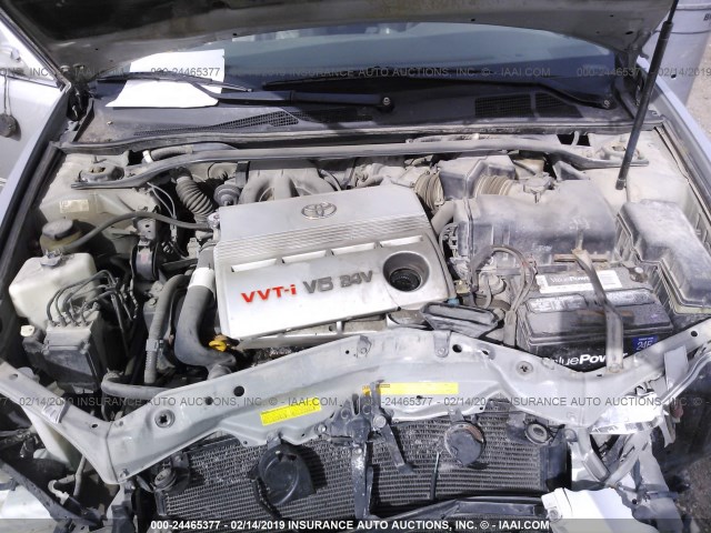 4T1BF30K83U059333 - 2003 TOYOTA CAMRY LE/XLE/SE SILVER photo 10