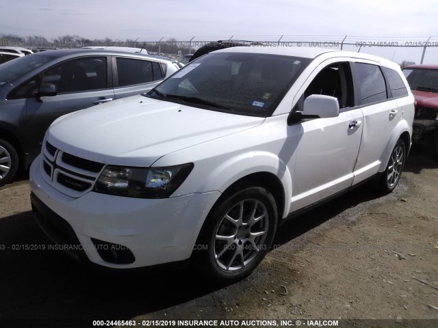 3C4PDCEGXHT625966 - 2017 DODGE JOURNEY GT WHITE photo 2