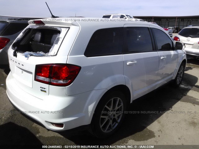 3C4PDCEGXHT625966 - 2017 DODGE JOURNEY GT WHITE photo 4