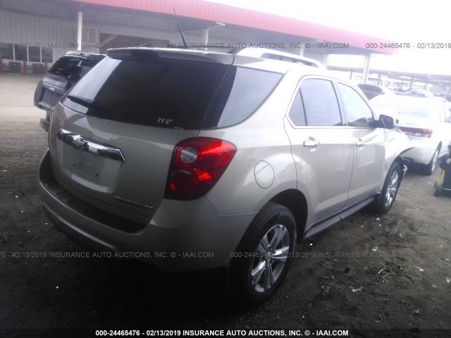 2GNALFEK5C1231372 - 2012 CHEVROLET EQUINOX LTZ TAN photo 4