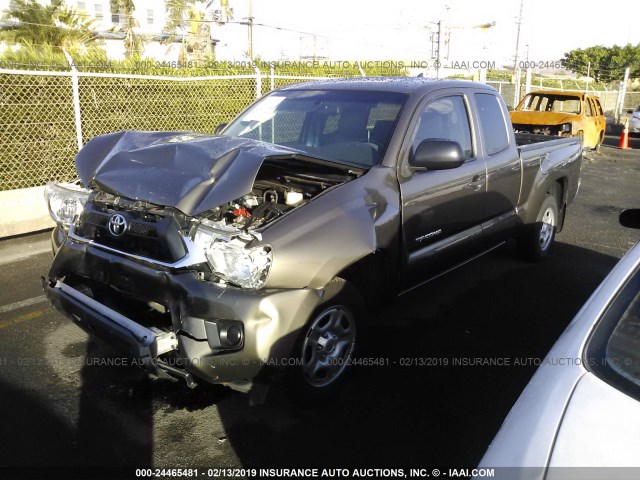 5TFTX4CN9FX056218 - 2015 TOYOTA TACOMA ACCESS CAB ყავისფერი ფოტო 2