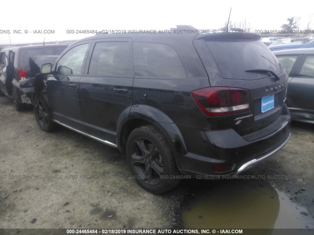 3C4PDDGG3JT477698 - 2018 DODGE JOURNEY CROSSROAD BLACK photo 3