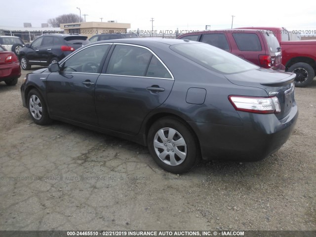 4T1BB3EK1AU124864 - 2010 TOYOTA CAMRY HYBRID GRAY photo 3