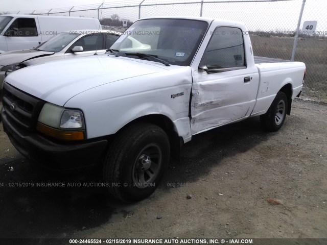 1FTYR10C9WUA19057 - 1998 FORD RANGER WHITE photo 2