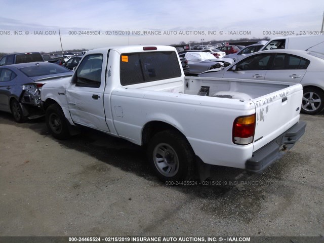 1FTYR10C9WUA19057 - 1998 FORD RANGER WHITE photo 3