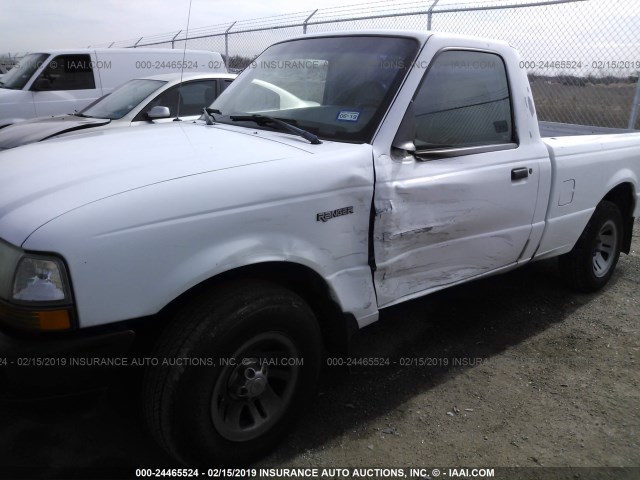 1FTYR10C9WUA19057 - 1998 FORD RANGER WHITE photo 6