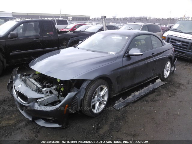 WBA3V9C56FP799063 - 2015 BMW 428 XI GRAY photo 2