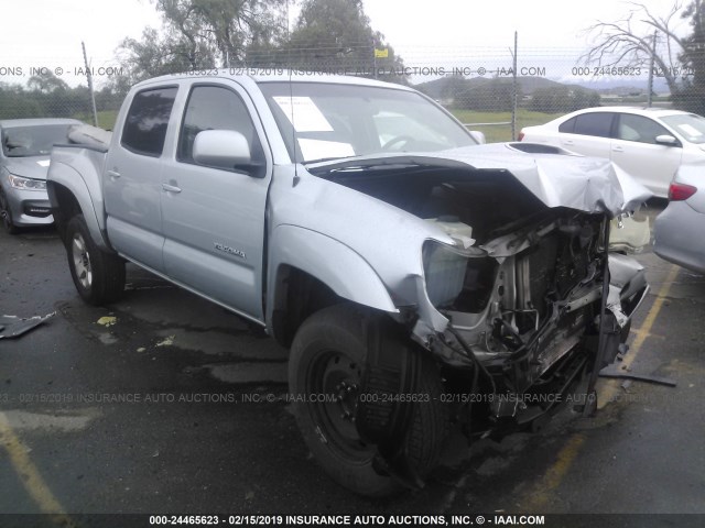 5TEJU62N16Z313099 - 2006 TOYOTA TACOMA DOUBLE CAB PRERUNNER SILVER photo 1