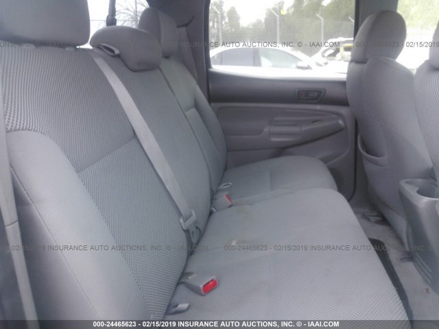 5TEJU62N16Z313099 - 2006 TOYOTA TACOMA DOUBLE CAB PRERUNNER SILVER photo 8