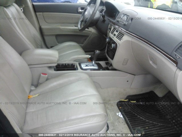 5NPEU46FX6H154272 - 2006 HYUNDAI SONATA GLS/LX Dark Blue photo 5