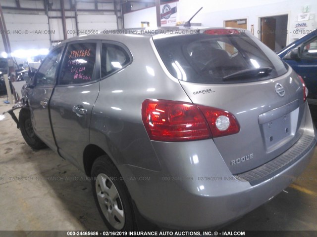 JN8AS5MT6AW023401 - 2010 NISSAN ROGUE S/SL/KROM SILVER photo 3