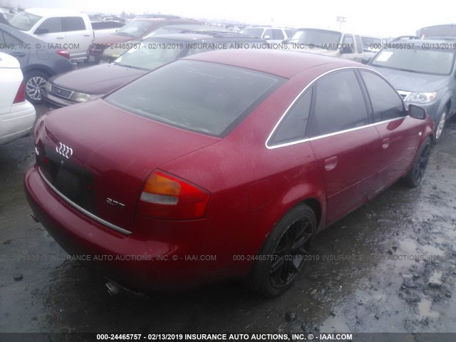 WAULD64B93N053736 - 2003 AUDI A6 2.7T QUATTRO RED photo 4