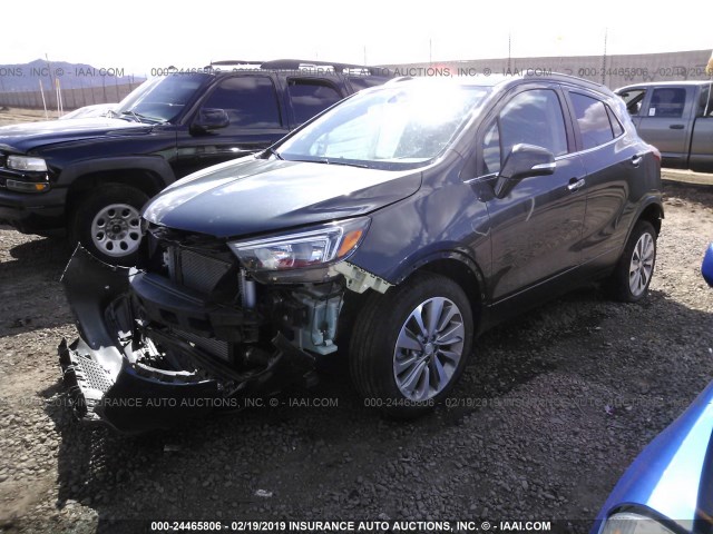 KL4CJESB3HB082158 - 2017 BUICK ENCORE PREFERRED GRAY photo 2