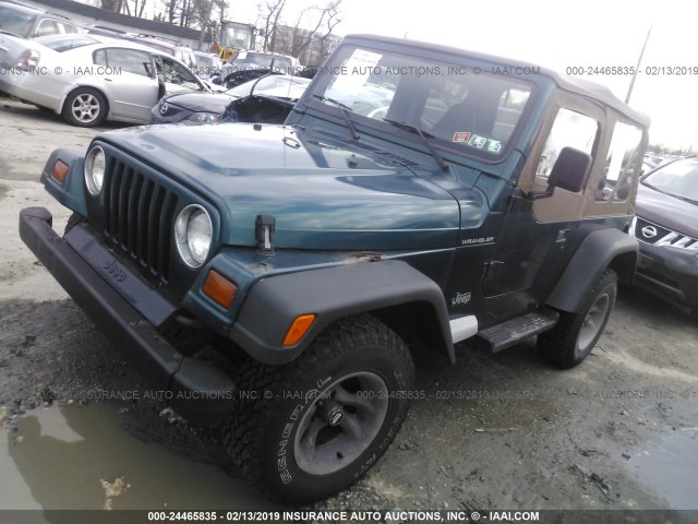 1J4FY29P2VP501415 - 1997 JEEP WRANGLER / TJ SE GREEN photo 2