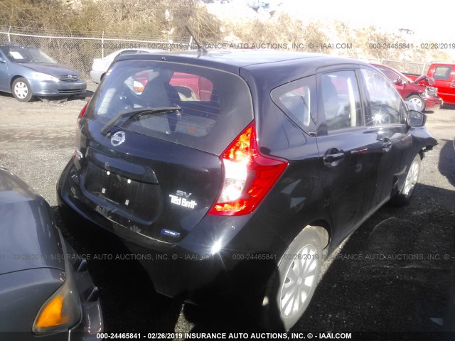 3N1CE2CP1FL355521 - 2015 NISSAN VERSA NOTE S/S PLUS/SV/SL/SR BLACK photo 4