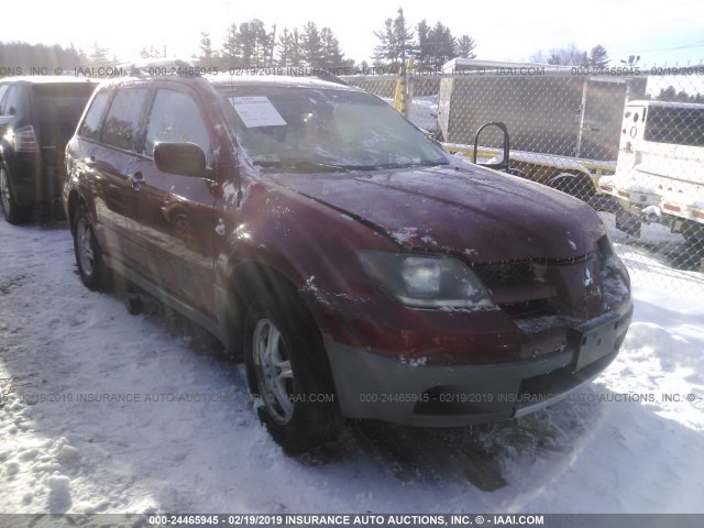 JA4LX31G03U066285 - 2003 MITSUBISHI OUTLANDER LS RED photo 1