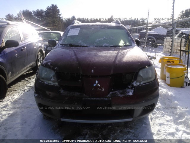 JA4LX31G03U066285 - 2003 MITSUBISHI OUTLANDER LS RED photo 6