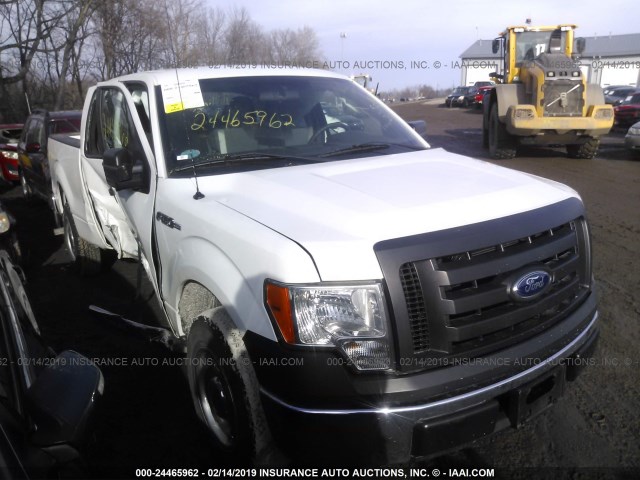 1FTEX1CM3CFB99696 - 2012 FORD F150 SUPER CAB YELLOW photo 1
