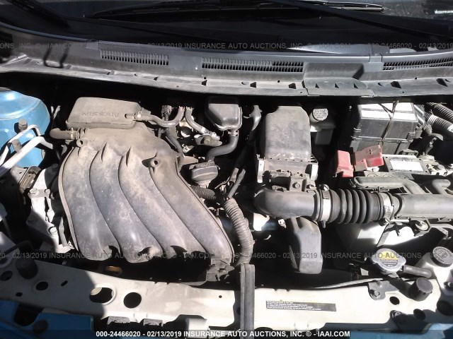 3N1CE2CP3FL351390 - 2015 NISSAN VERSA NOTE S/S PLUS/SV/SL/SR BLUE photo 10