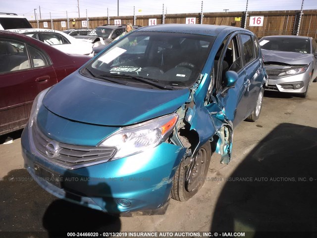 3N1CE2CP3FL351390 - 2015 NISSAN VERSA NOTE S/S PLUS/SV/SL/SR BLUE photo 6