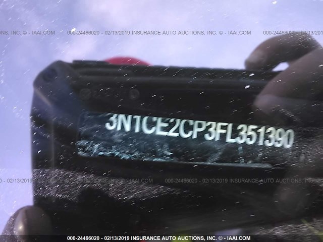 3N1CE2CP3FL351390 - 2015 NISSAN VERSA NOTE S/S PLUS/SV/SL/SR BLUE photo 9