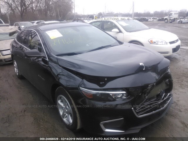 1G1ZB5ST6GF202993 - 2016 CHEVROLET MALIBU LS BLACK photo 1