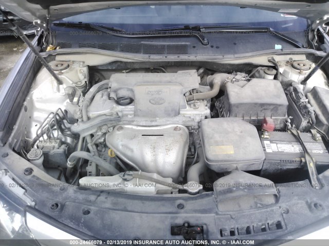 4T1BF1FK6CU191843 - 2012 TOYOTA CAMRY SE/LE/XLE 银色 照片 10