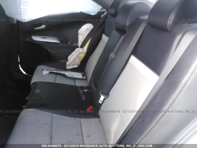 4T1BF1FK6CU191843 - 2012 TOYOTA CAMRY SE/LE/XLE 银色 照片 8