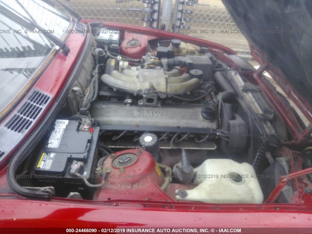 WBABB1305LEC01856 - 1990 BMW 325 IC RED photo 10