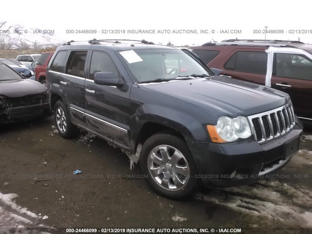 1J8HR68208C216127 - 2008 JEEP GRAND CHEROKEE OVERLAND BLUE photo 1