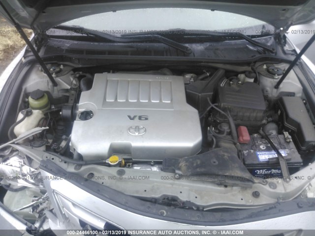 4T1BK46K67U506207 - 2007 TOYOTA CAMRY NEW GENERAT LE/XLE/SE SILVER photo 10