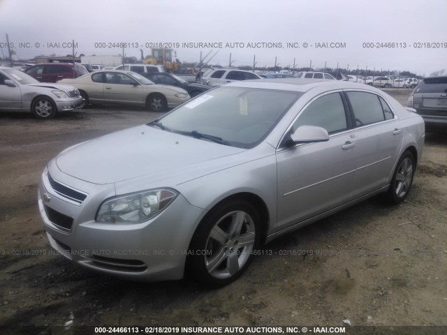 1G1ZD5E72BF112242 - 2011 CHEVROLET MALIBU 2LT SILVER photo 2